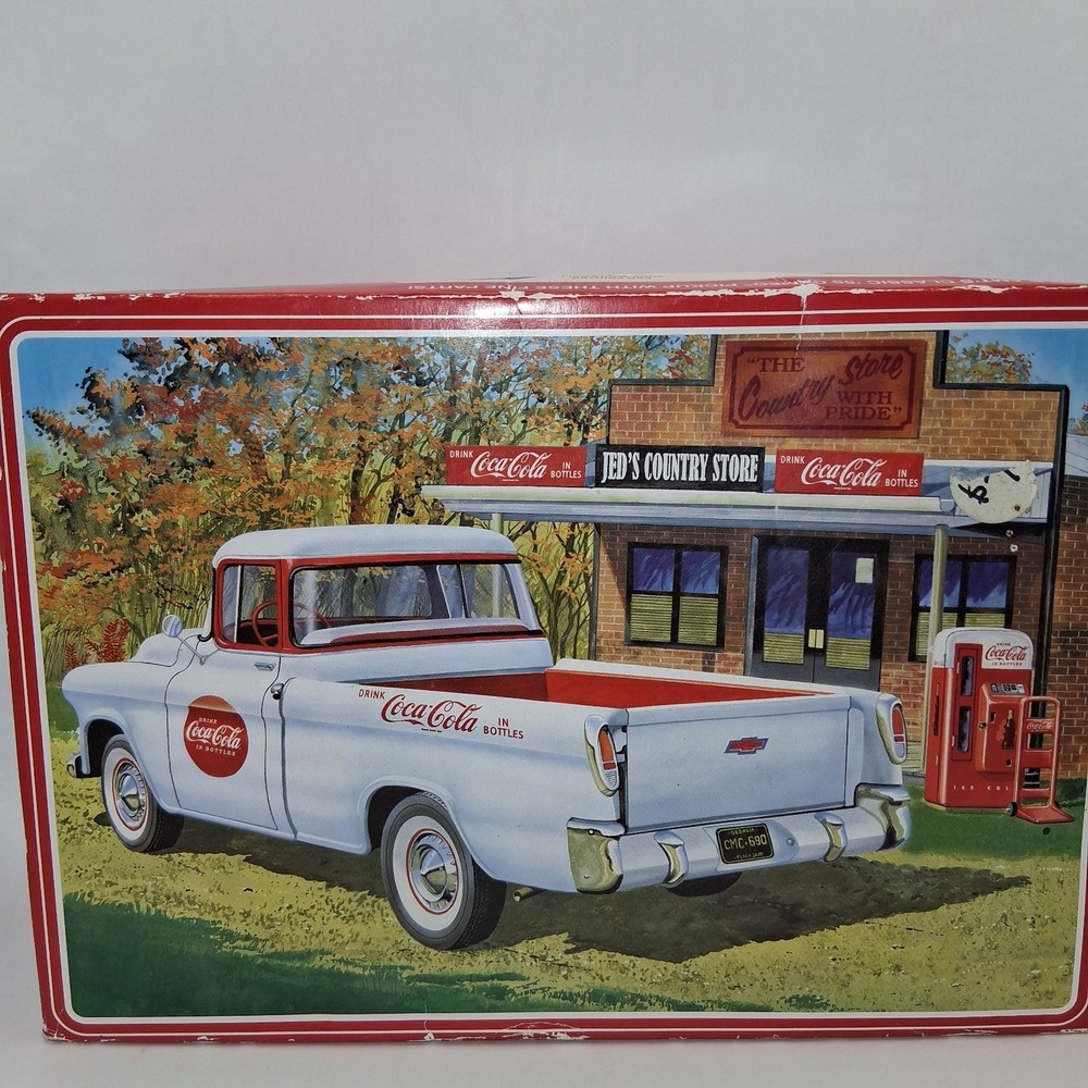 AMT 1955 Chevy Cameo Coca-Cola Pickup Model Kit w/Die Cast Coke Vending Machine